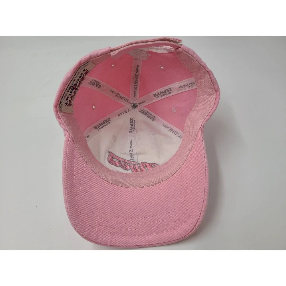 Youth Schaumburg Flyers‎ Zephyr Adjustable Hat Cap Northern League White Pink